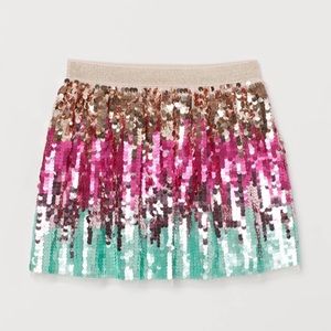 H&M ombré all sequin girls skirt size 5-6